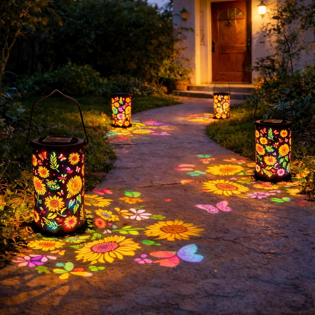 SOLARIFY Solar Leaf Garden Light – Decorative Outdoor LED Solar Stake Lamp Waterproof Floral Design