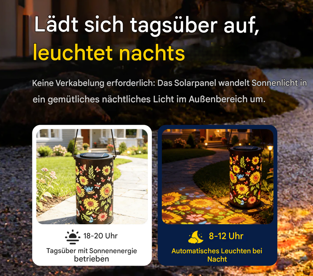 SOLARIFY Solar Leaf Garden Light – Decorative Outdoor LED Solar Stake Lamp Waterproof Floral Design