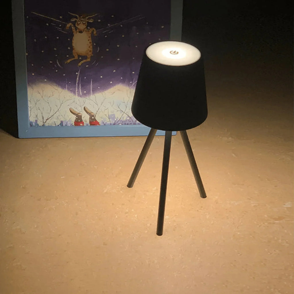 AMBIENTIFY Altura Wireless LED Touch Table Lamp – Rechargeable 5200mAh 3.5W Minimalist Bedside Mood Light 11×27cm