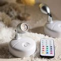 AMBIENTIFY Flora Wireless LED Plant Spotlight – 13 RGB Colors Dimmable Rechargeable Indoor Accent Light for Plants