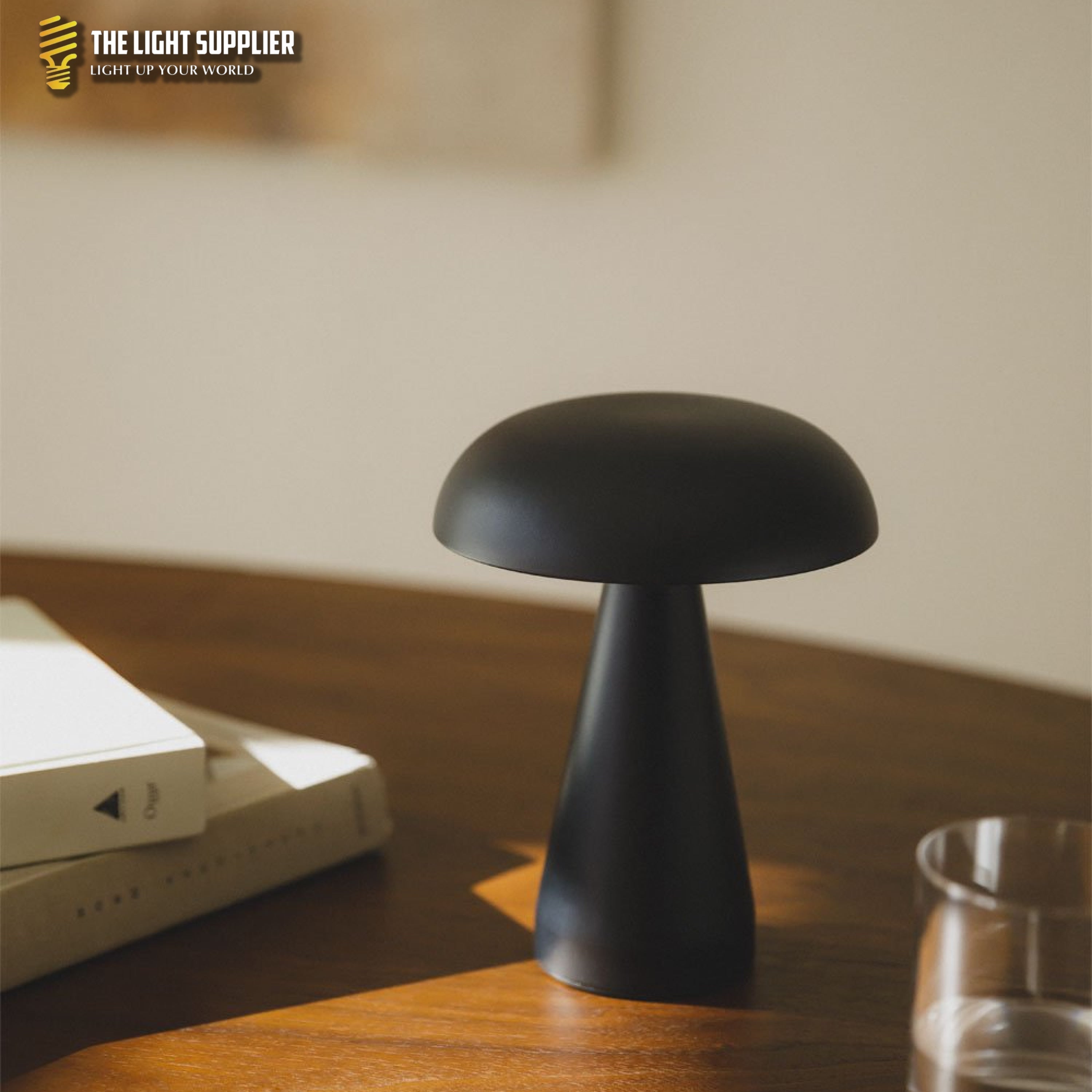 AMBIENTIFY Galina Rechargeable LED Table Lamp – 3 Color Temps 3000K–6000K Touch Dim 1.5W IP20 USB-C Indoor