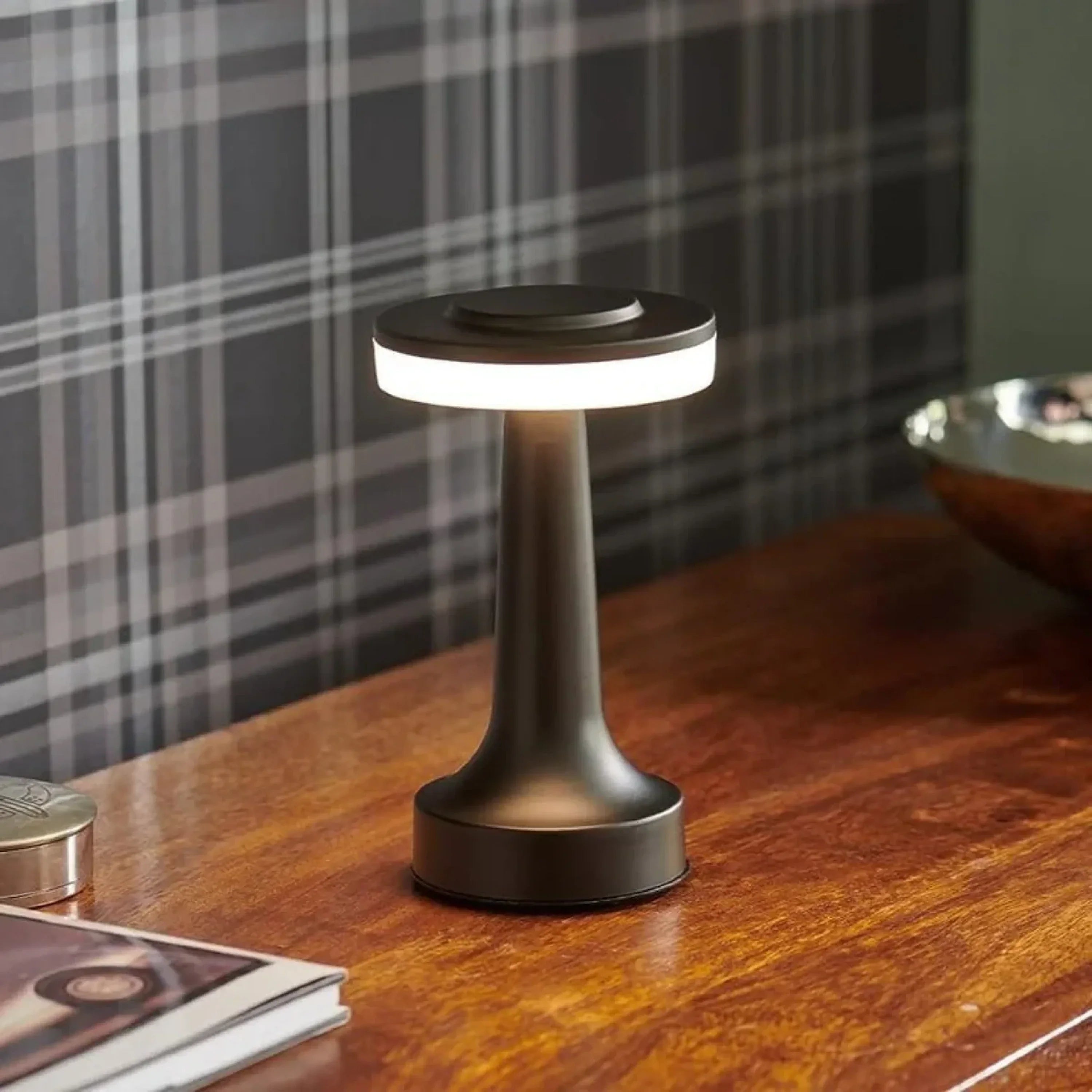 AMBIENTIFY Harglo Rechargeable LED Atmosphere Lamp – Portable Touch Dimmer USB Wireless Indoor Outdoor Mood Light