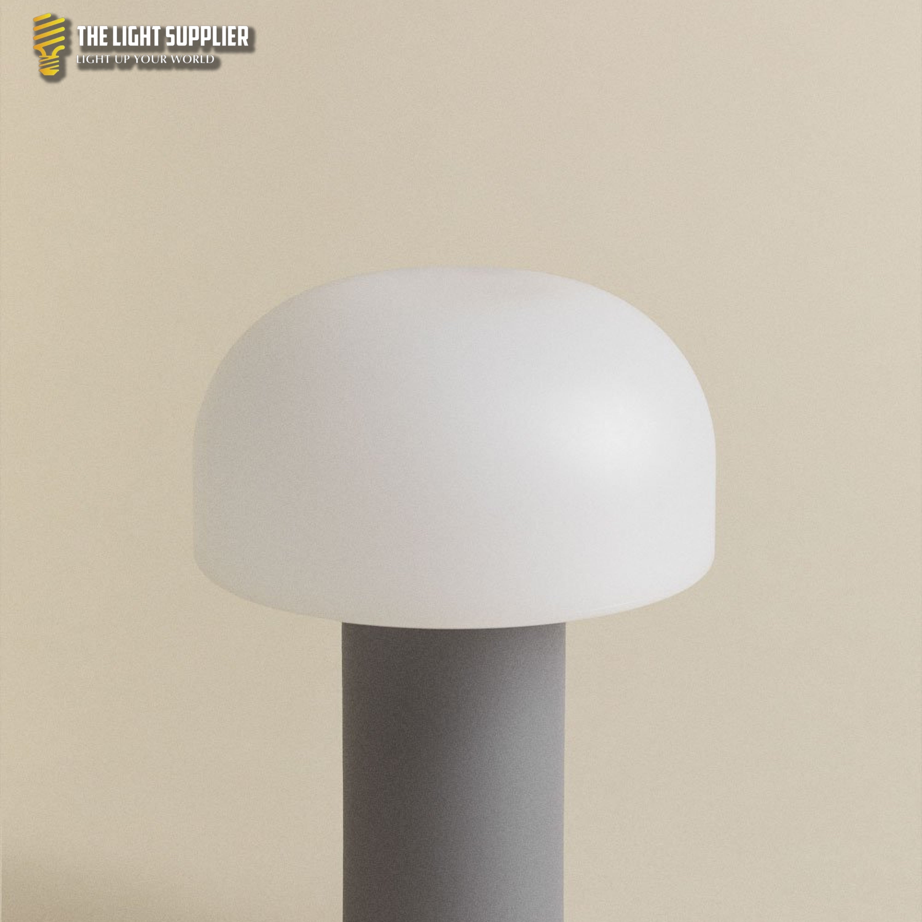AMBIENTIFY Jadzia Cordless LED Table Lamp – Rechargeable Aluminium Polyethylene Touch Dimmer USB-C Wireless Indoor
