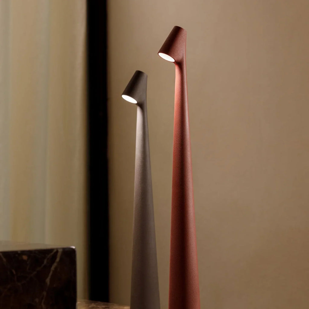 AMBIENTIFY Lumira Wireless LED Table & Floor Lamp – Rechargeable 12h Battery USB-C Metal Milkglass Minimalist Indoor