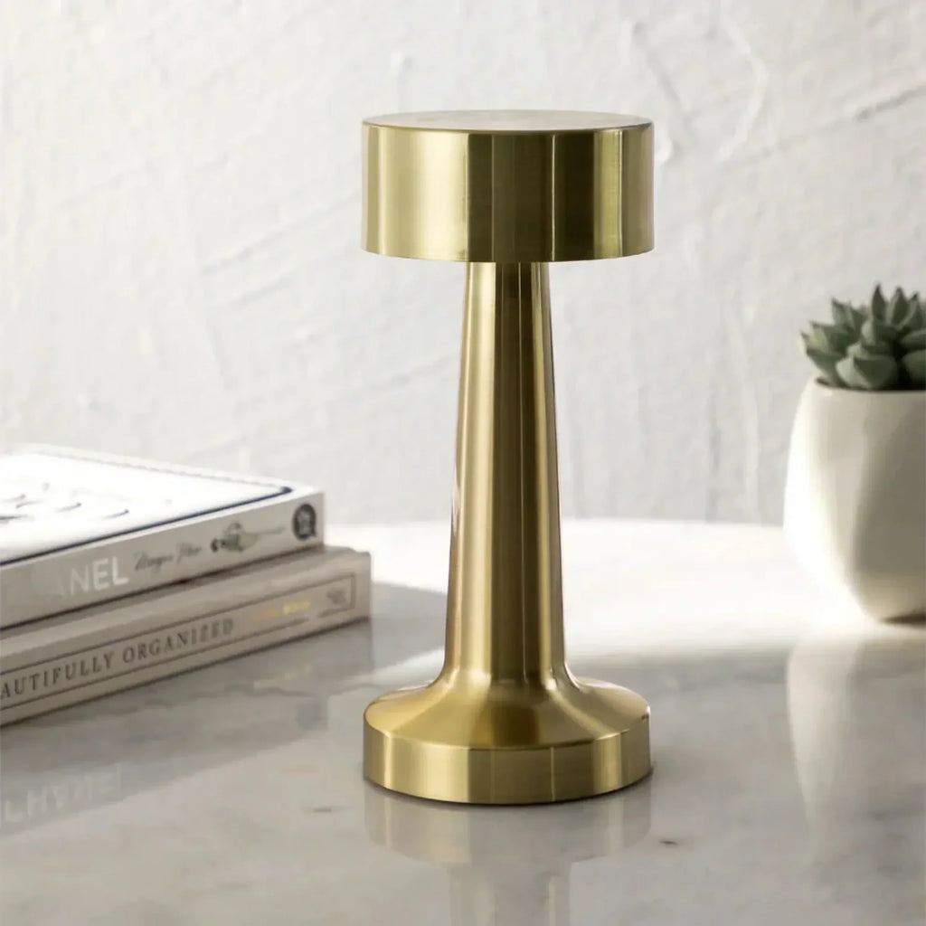 AMBIENTIFY Lunar Rechargeable LED Table Lamp – 5200mAh Dimmable 3 Brightness USB-C Battery Indicator Elegant Design