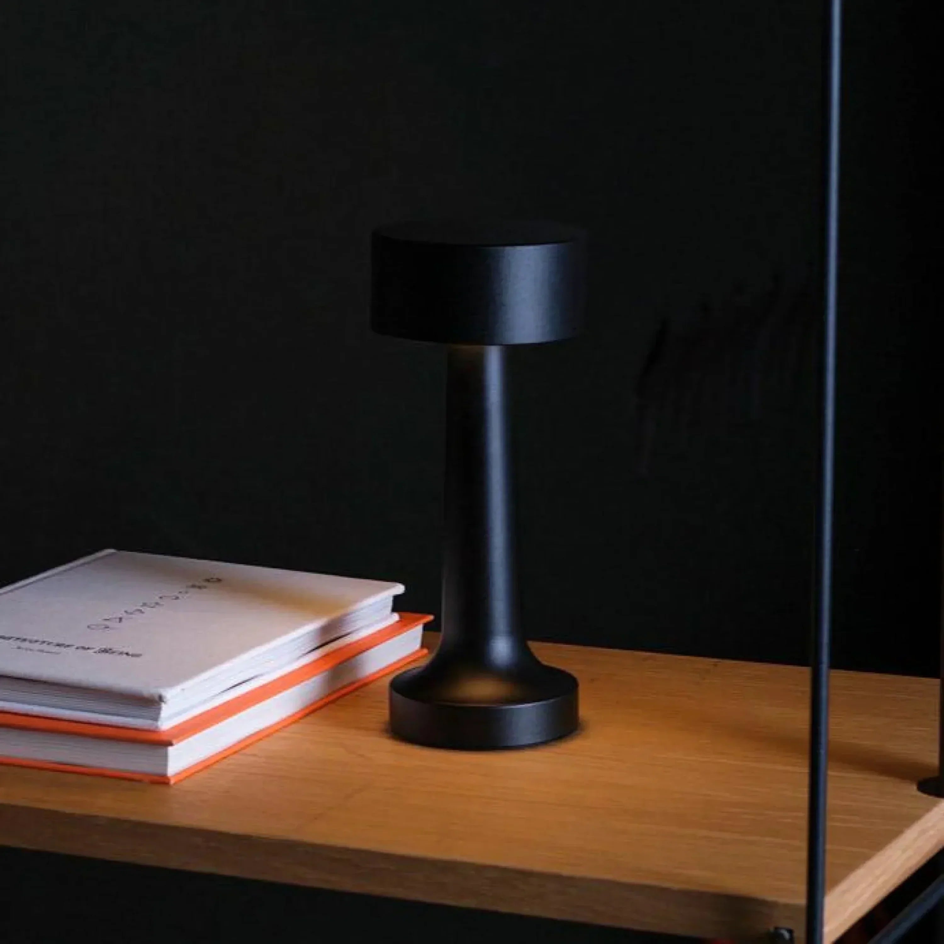 AMBIENTIFY Lunar Rechargeable LED Table Lamp – 5200mAh Dimmable 3 Brightness USB-C Battery Indicator Elegant Design