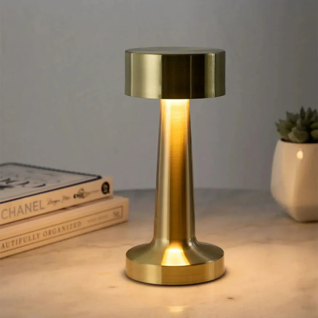 AMBIENTIFY Lunar Rechargeable LED Table Lamp – 5200mAh Dimmable 3 Brightness USB-C Battery Indicator Elegant Design