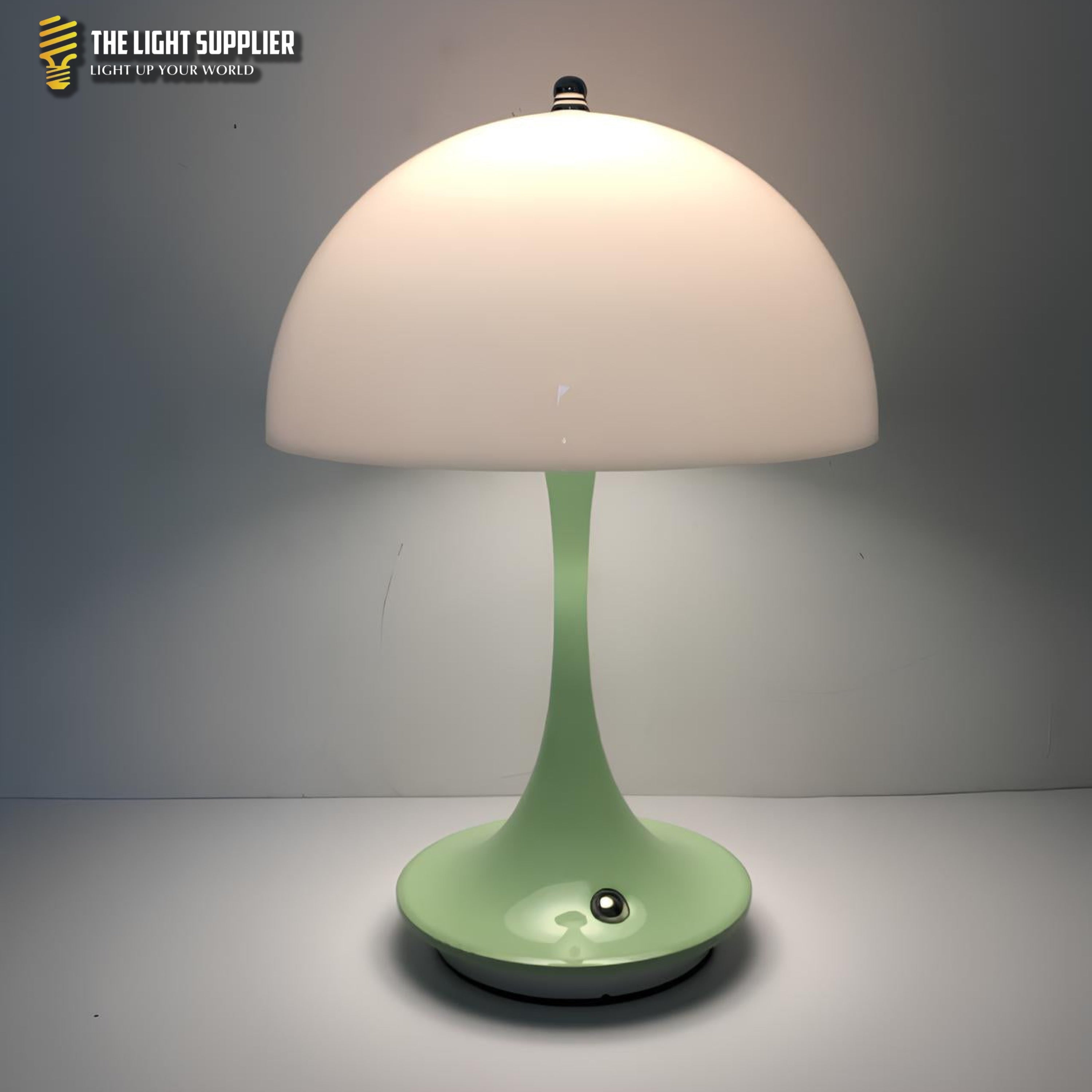 AMBIENTIFY Noelise Scandinavian Mushroom LED Table Lamp – Rechargeable 1800mAh Touch Switch USB-C Bedside Mood Light