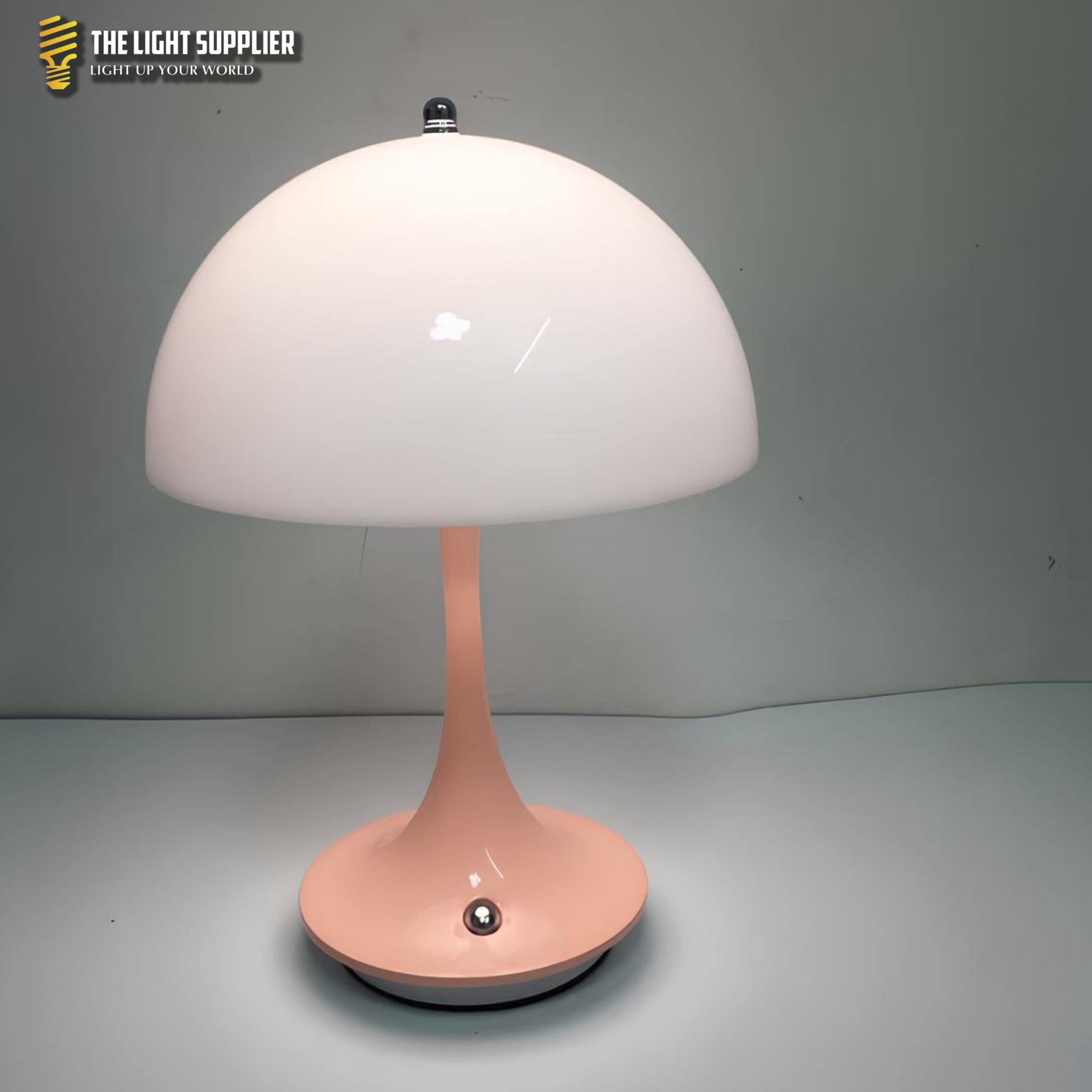 AMBIENTIFY Noelise Scandinavian Mushroom LED Table Lamp – Rechargeable 1800mAh Touch Switch USB-C Bedside Mood Light