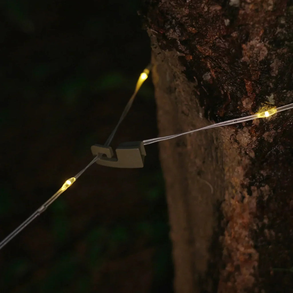 CAMPIFY String Rechargeable LED Fairy String Light – 10m IP67 Waterproof 200lm USB-C 20h Camping Outdoor Garden