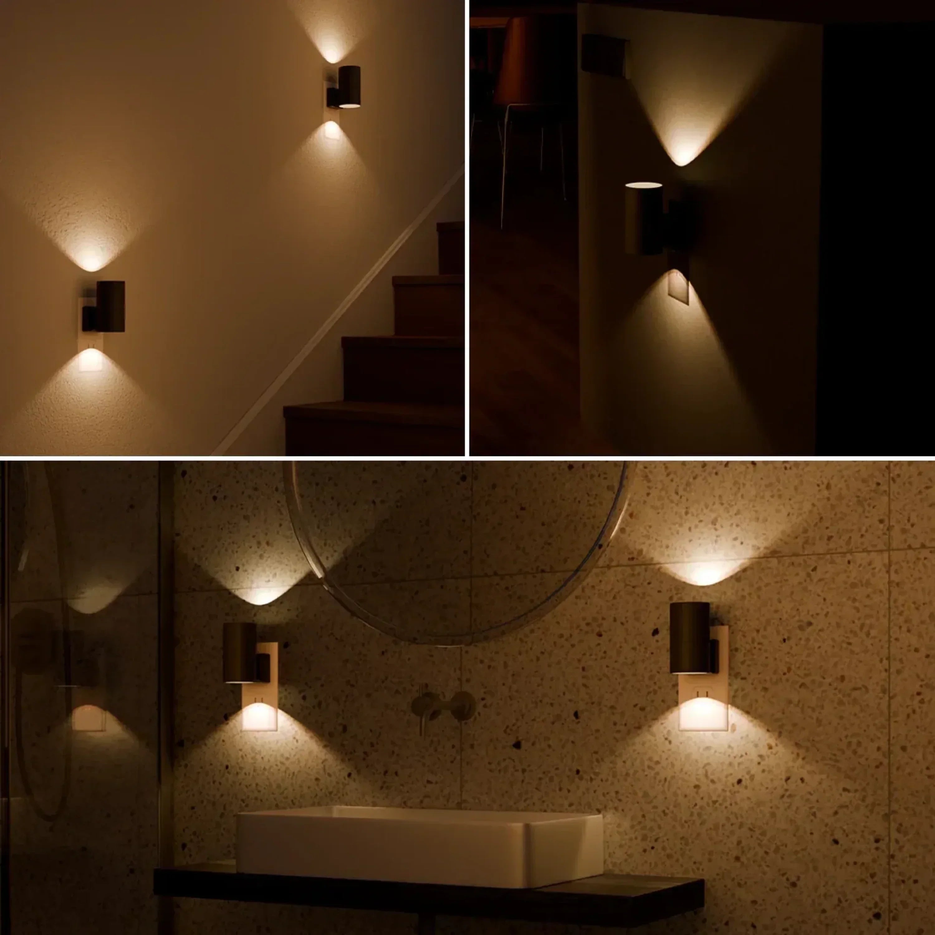PLUGIFY One Dimmable LED Night Light Plug-In – Adjustable Brightness Modern Design Soft Ambient Bedroom Hallway Lamp