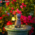 SOLARIFY Solar Cat Garden Statue Light – Decorative Resin Outdoor Landscape LED Lamp Light Sensor Auto On/Off