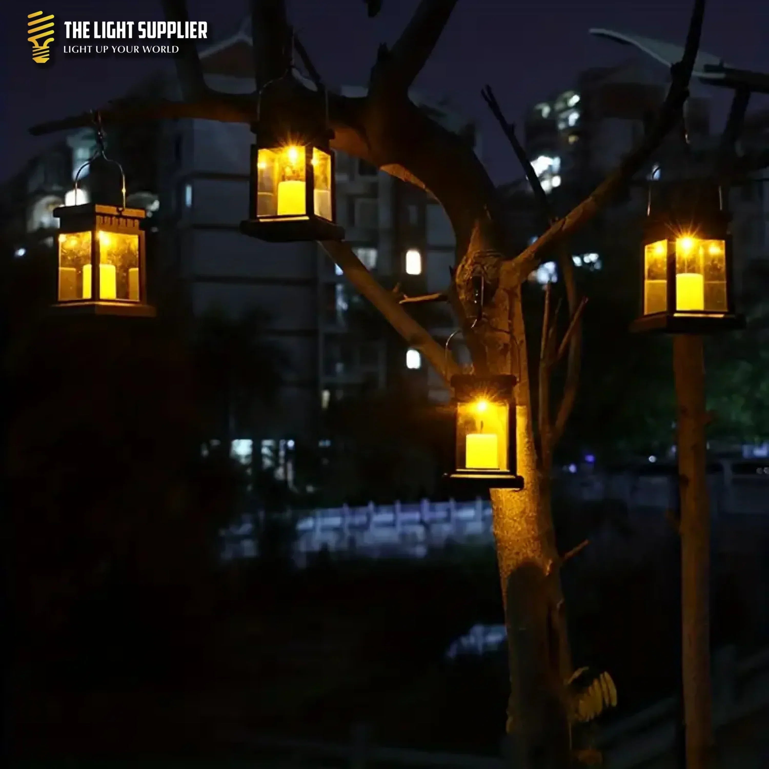 SOLARIFY Cube Solar Garden Lantern – Retro Outdoor LED Solar Light IP55 Waterproof Warm White Automatic