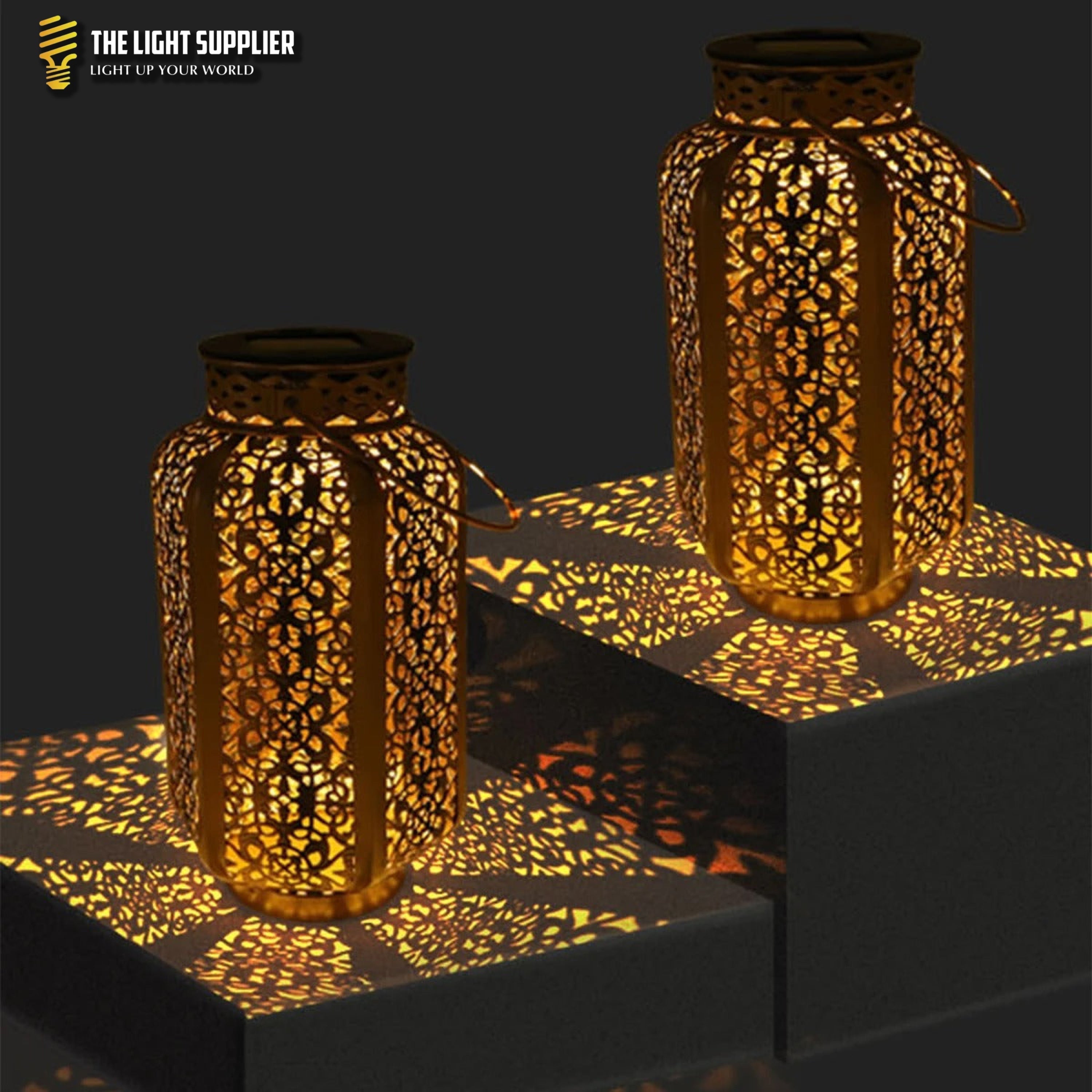 SOLARIFY Lunari Vintage Solar Garden Lantern – Hanging Outdoor Iron LED Light Retro Design Automatic Dusk to Dawn