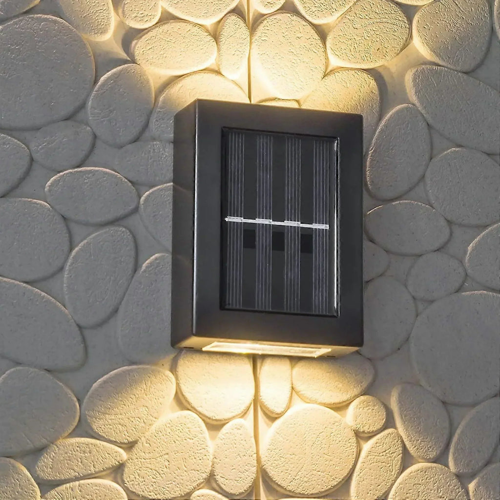 SOLARIFY One Solar LED Wall Light – Outdoor Facade Fence Lamp IP65 Waterproof Warm White Up-Down Light Effect